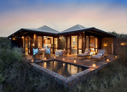 Kwandwe Ecca Lodge suite deck and plunge pool