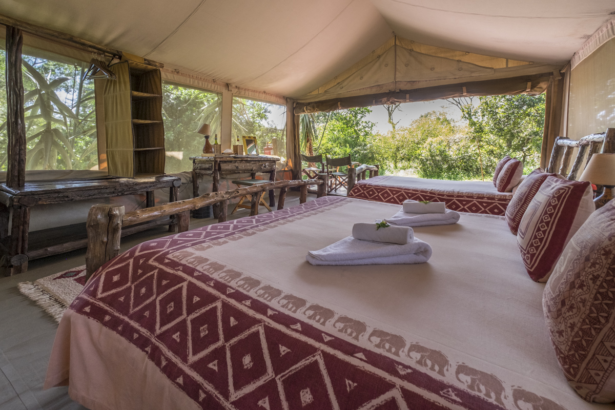 Guest Tent at Porini Mara
