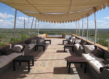 Relax outdoors under canvas
